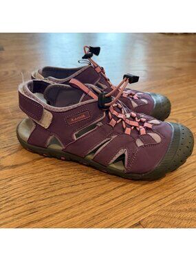 KAMIK GIRLS SIZE 5 PURPLE SANDALS SHOES NEW
